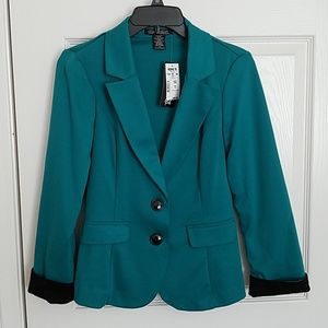 Casual turquoise blazer